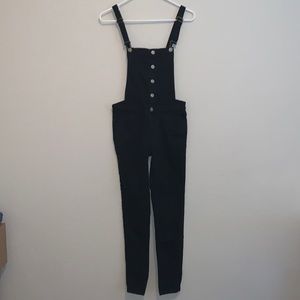 KENDALL & KYLIE SIZE 25 SUPER CUTE JET BLACK CARI OVERALLS